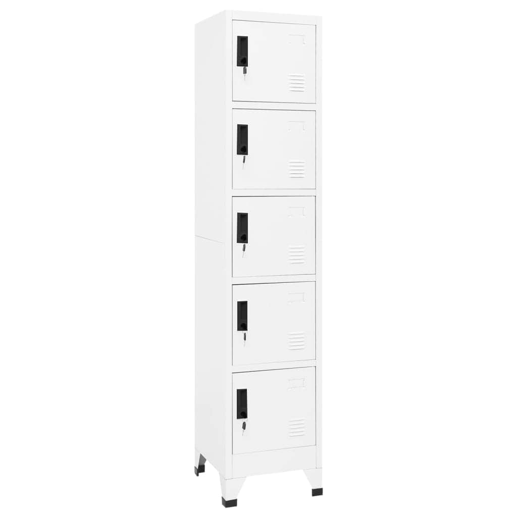 Vidaxl lockerkast 38x40x180 cm staal wit