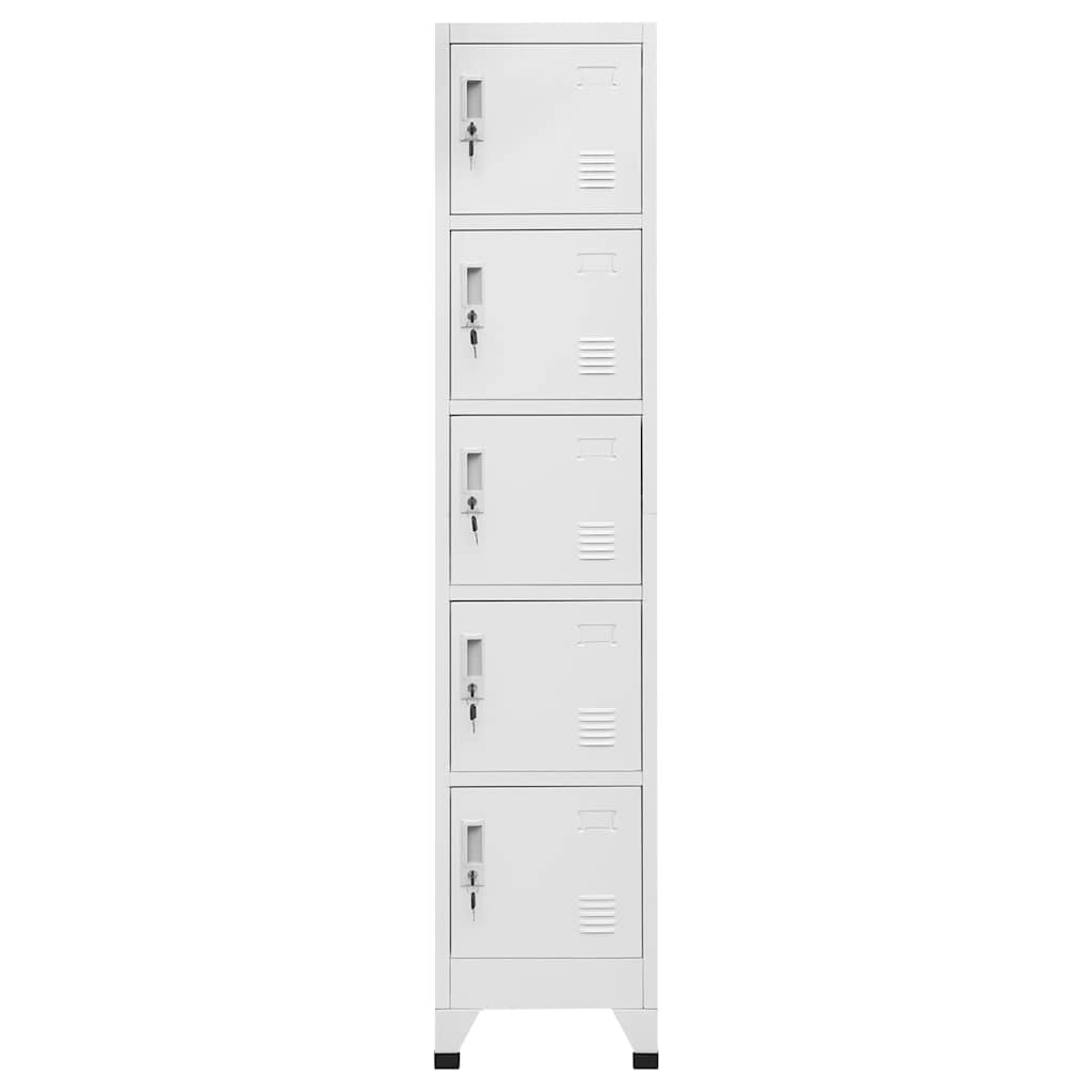 Vidaxl lockerkast 38x40x180 cm staal lichtgrijs