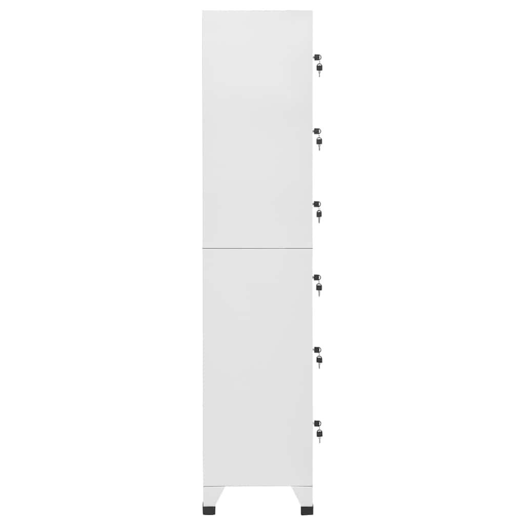 Vidaxl lockerkast 38x40x180 cm staal lichtgrijs