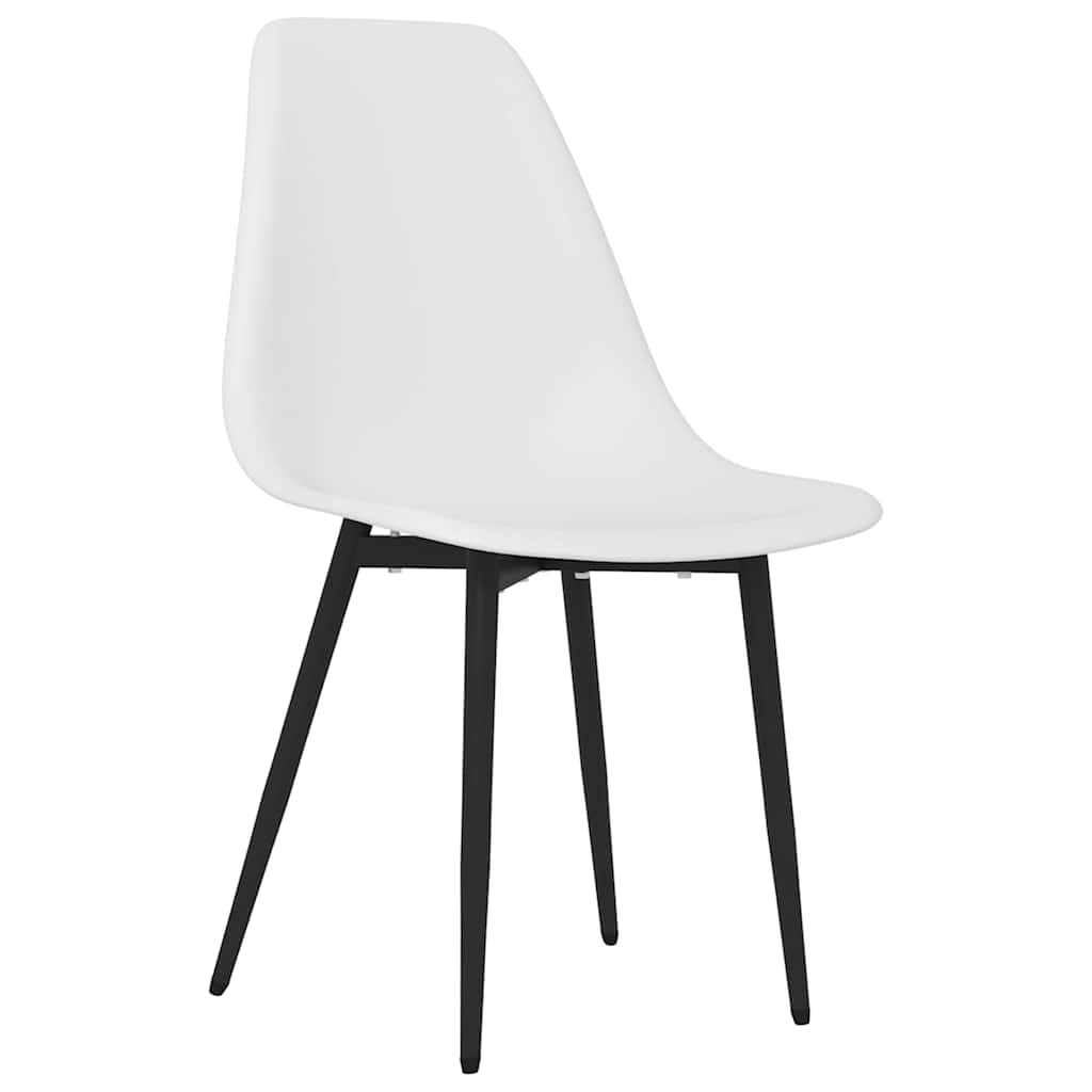 Vidaxl eetkamerstoelen 6 st pp wit