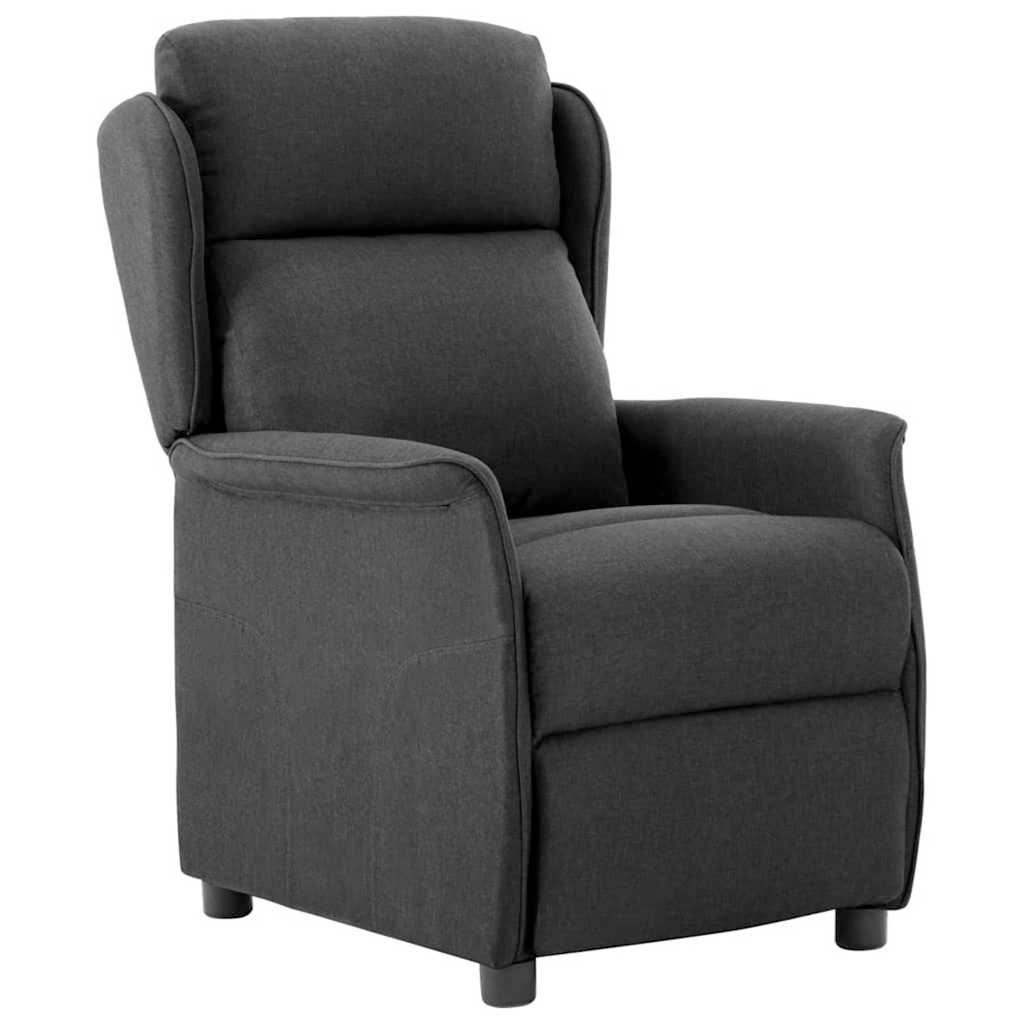 Vidaxl ligstoel donkergrijs 66.5 x 94 x 101.5 cm polyester