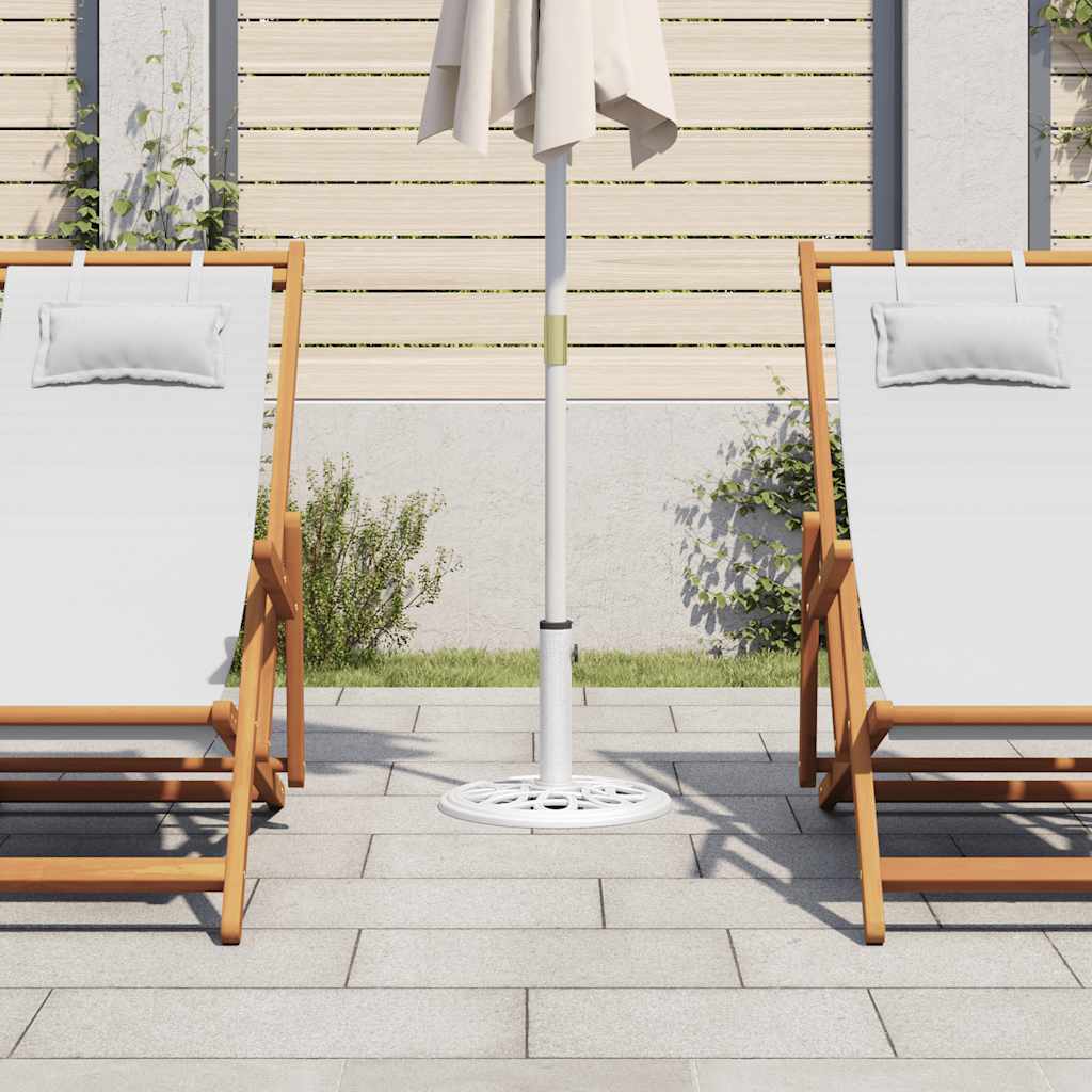 Vidaxl Parasol Fuß 40x40x32 cm Gusseisen weiß
