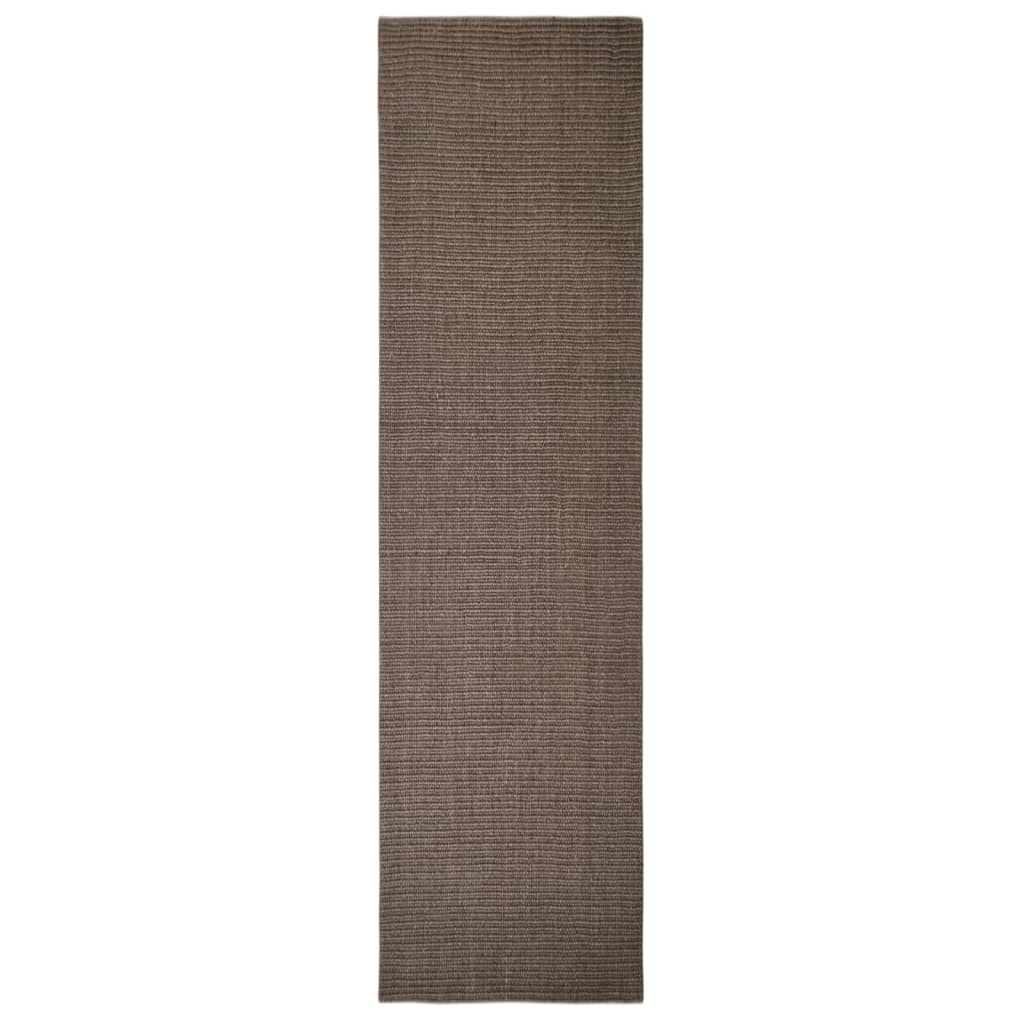 Vidaxl Teppich 66x250 cm Natural Sisal Braun