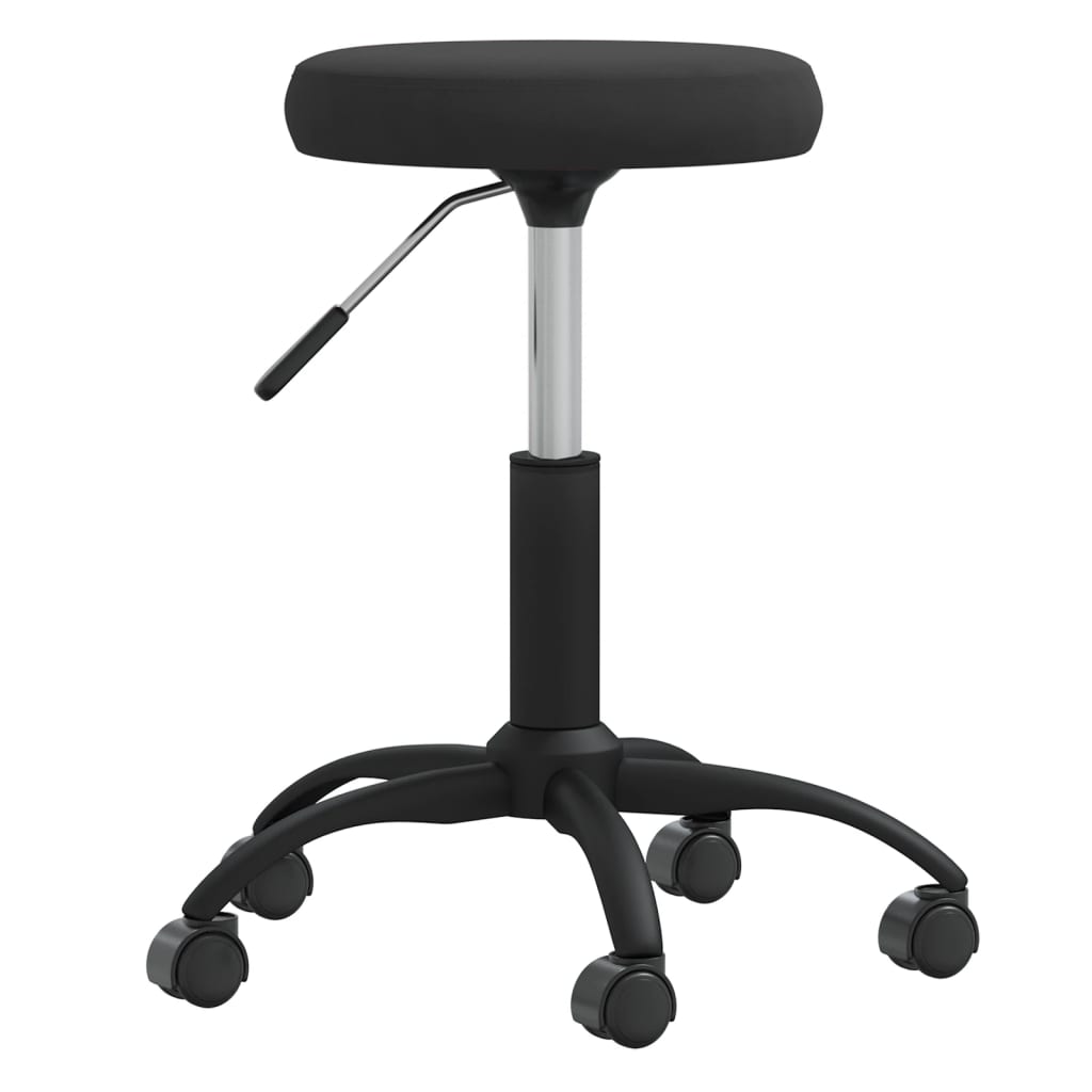 Vidaxl -Massagehocker Velvet Schwarz
