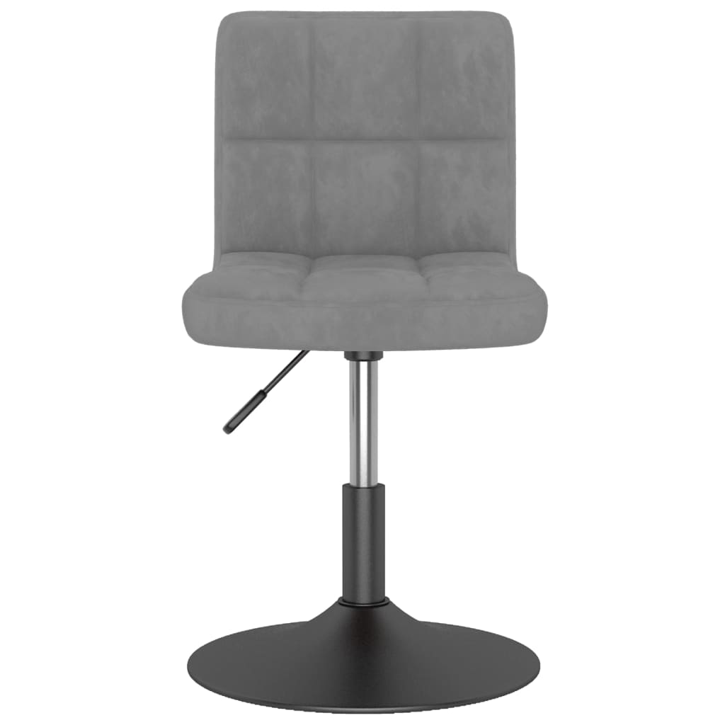 Vidaxl eetkamerstoelen draaibaar 4 st fluweel donkergrijs