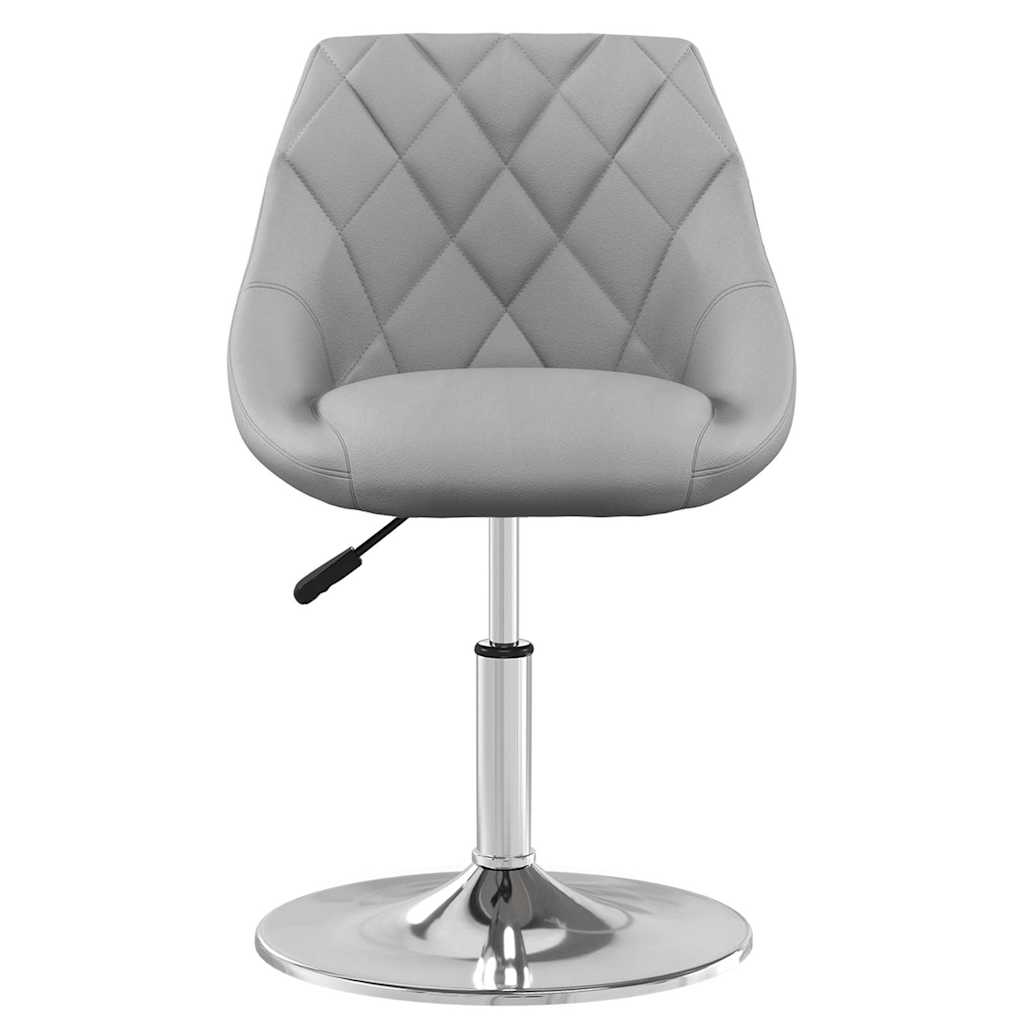 Vidaxl eetkamerstoelen draaibaar 4 st fluweel lichtgrijs