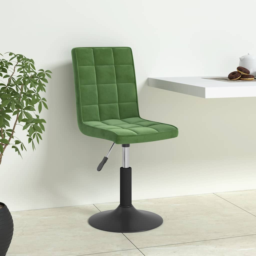 Vidaxl eetkamerstoelen draaibaar 4 st fluweel donkergroen