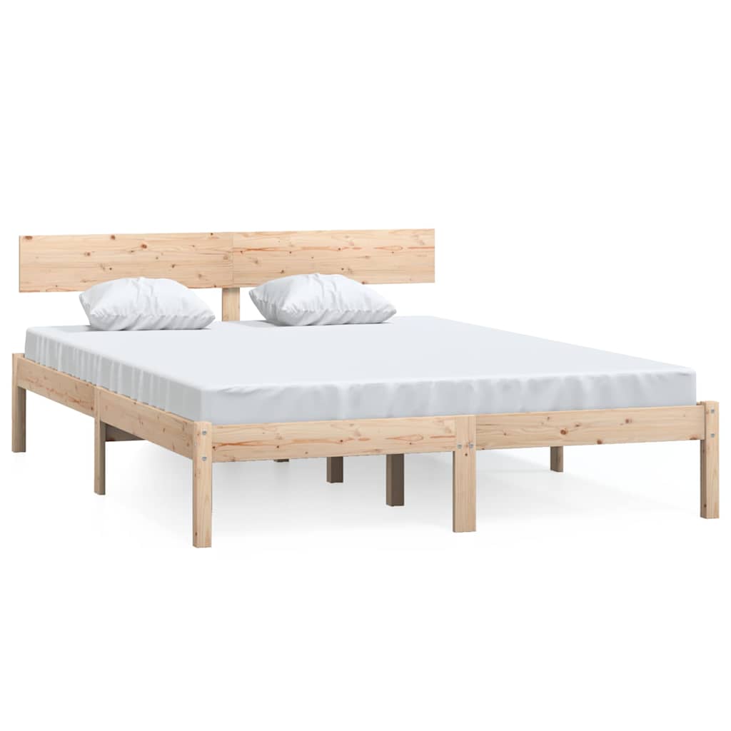 Vidaxl bedframe massief grenenhout 150x200 cm