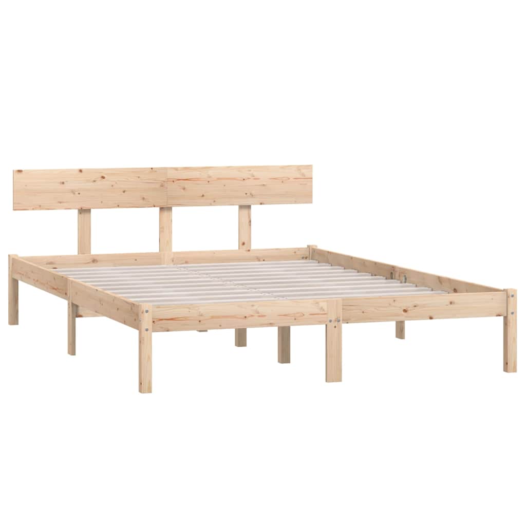 Vidaxl bedframe zonder matras massief hout 160x200 cm