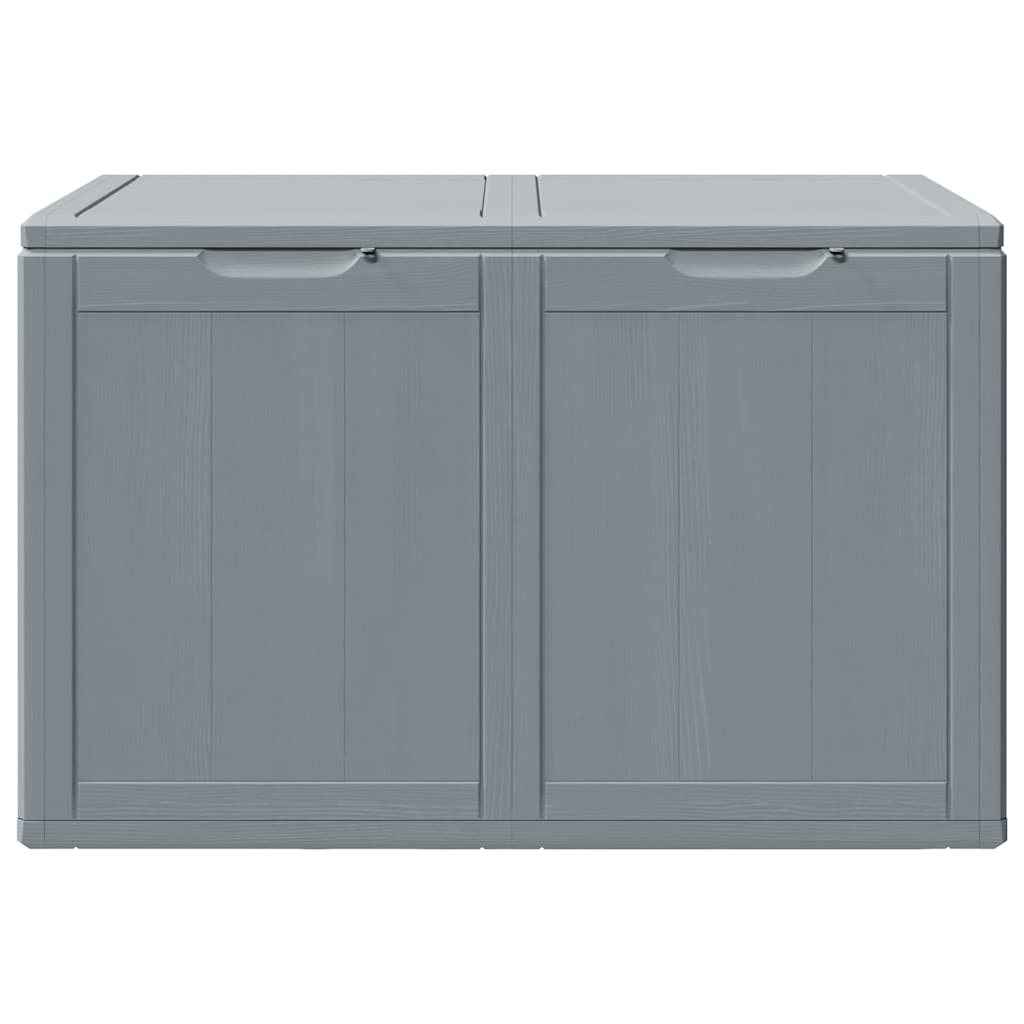 Vidaxl tuinbox 180 l pp houtlook grijs