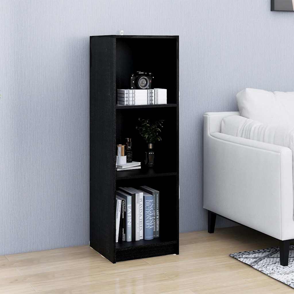 Vidaxl boekenkast kamerscherm 36x33x110 cm massief grenenhout zwart