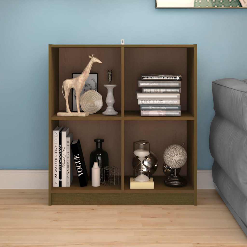 Vidaxl dressoir 70x33x76 cm massief grenenhout honingbruin
