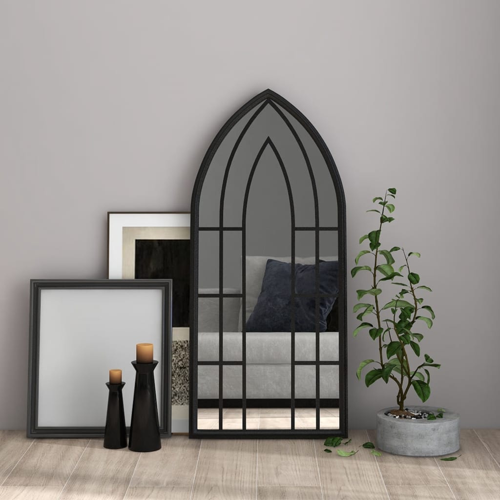 VidaXL Spiegel 100x45 cm Eisen schwarz