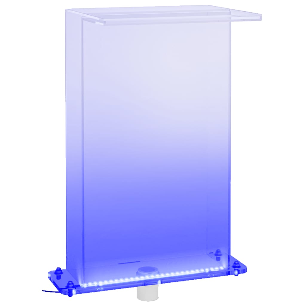 Vidaxl zwembadfontein met rgb led's 51 cm acryl