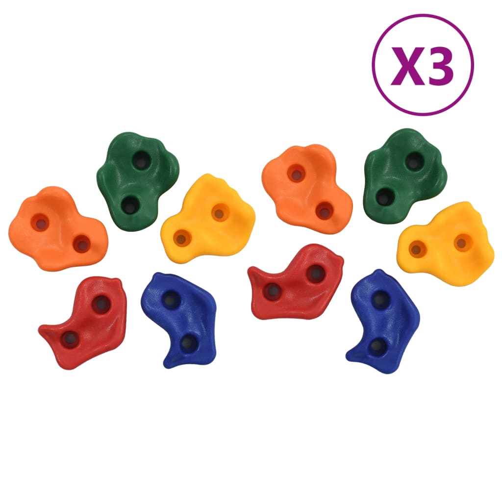 VIDAXL -Klettersteine 30 STs mit Seil mehrfach gelöscht