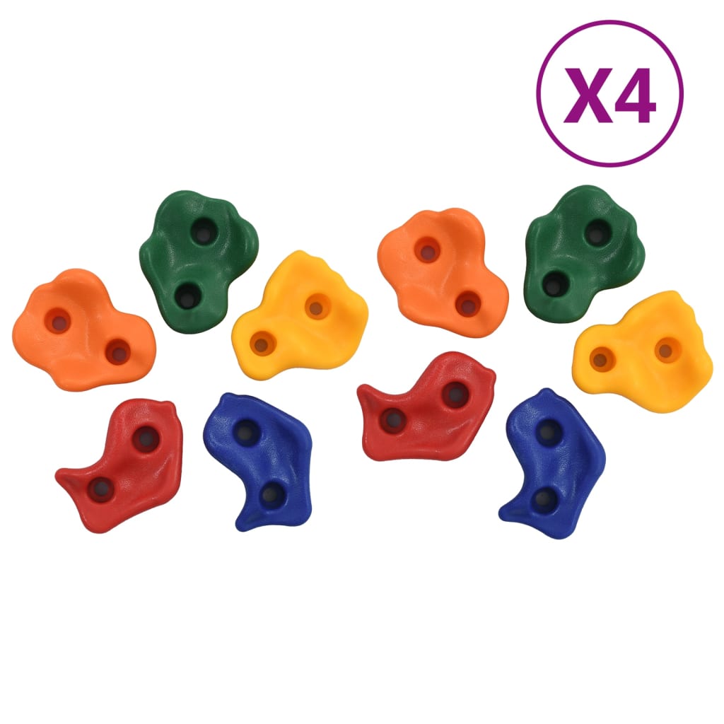 Vidaxl -Klettersteine 40 STs mit multi -gelenktem Seil