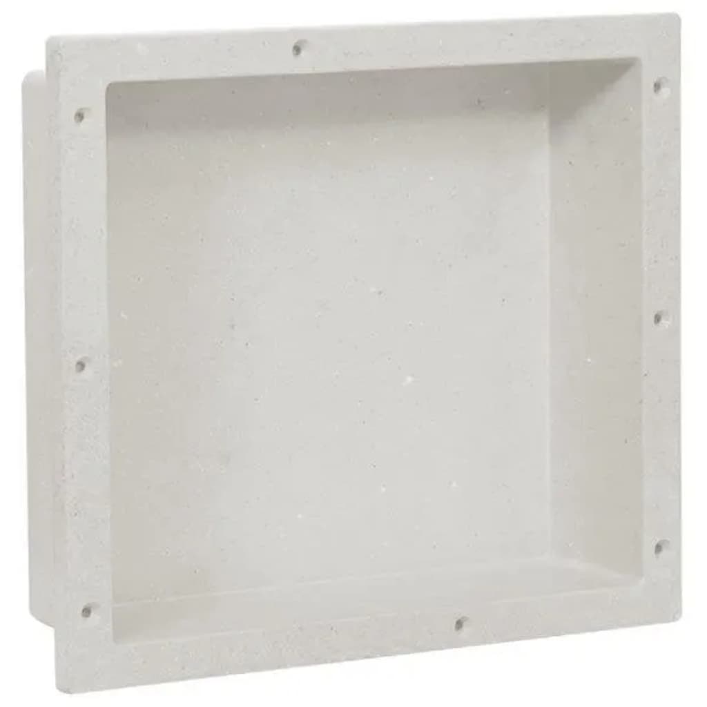 VIDAXL -Dusche 41x36x10 cm Matte Weiß