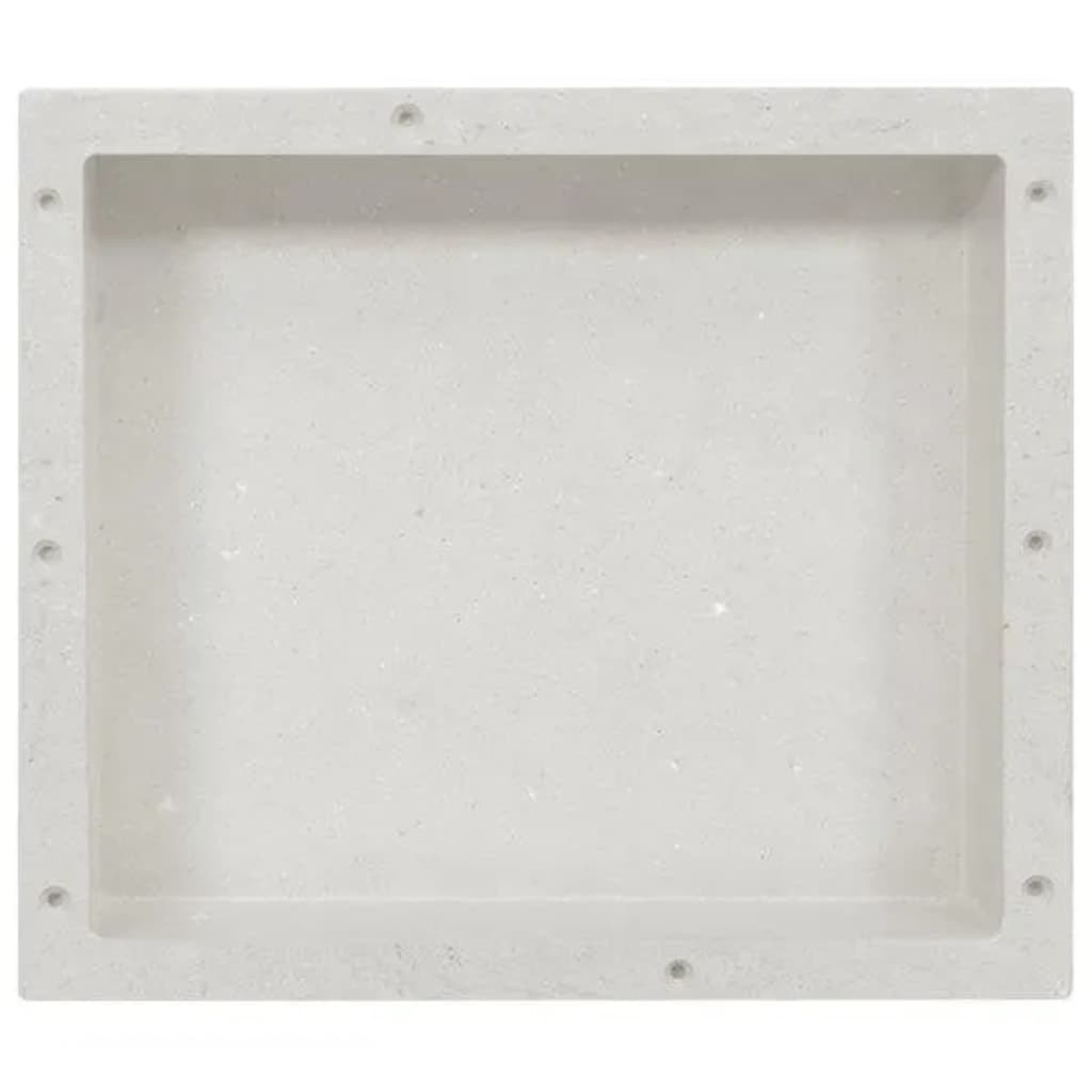 VIDAXL -Dusche 41x36x10 cm Matte Weiß