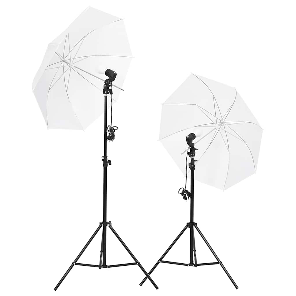 Vidaxl Photo Studio -Set mit Beleuchtungssatz, Hintergrund und Reflektor