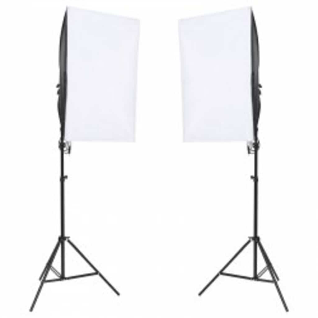 Vidaxl Photo Studio -Set mit Beleuchtungssatz, Hintergrund und Reflektor