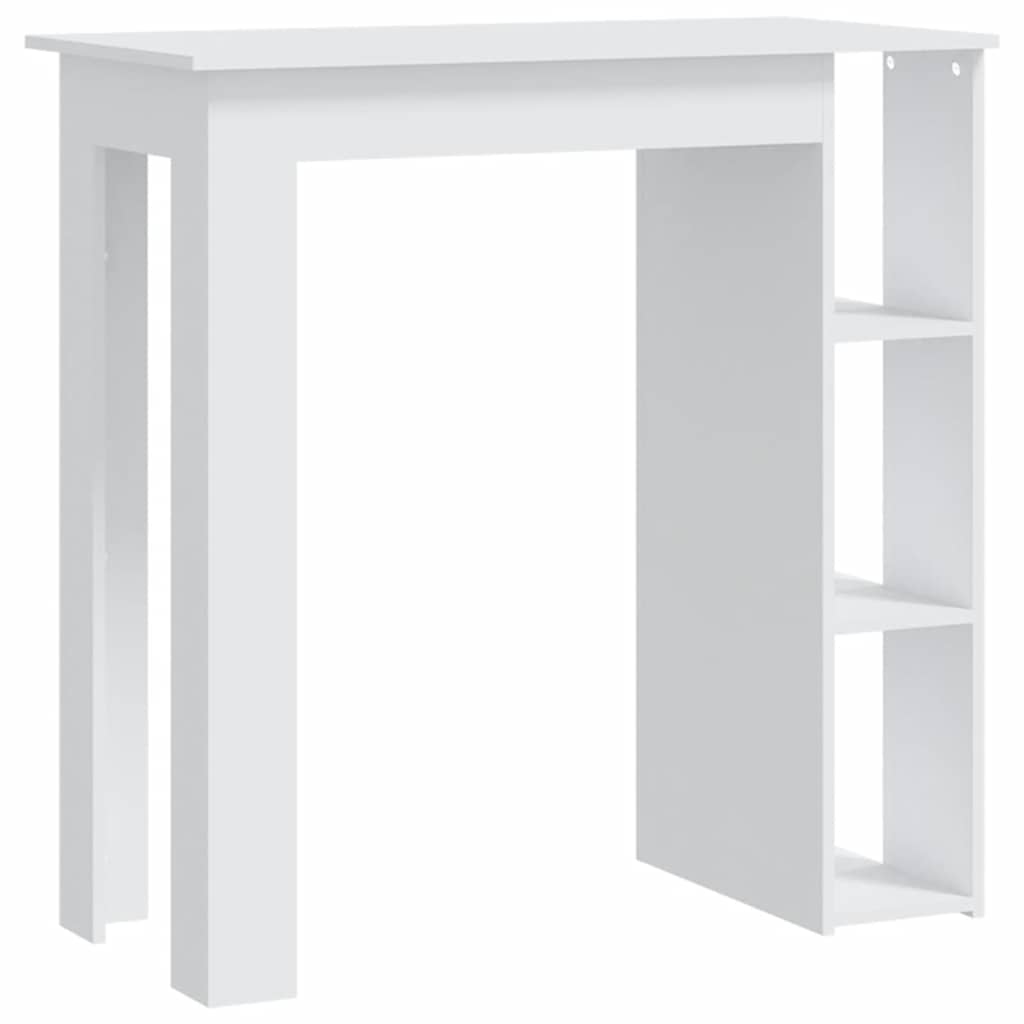 Vidaxl bartafel met schap 102x50x103,5 cm bewerkt hout wit