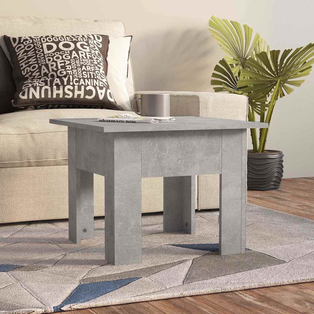 Vidaxl salontafel 55x55x42 cm bewerkt hout betongrijs