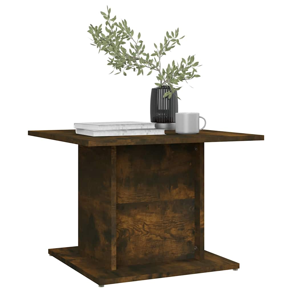 Vidaxl salontafel 55,5x55,5x40 cm bewerkt hout gerookt eikenkleurig