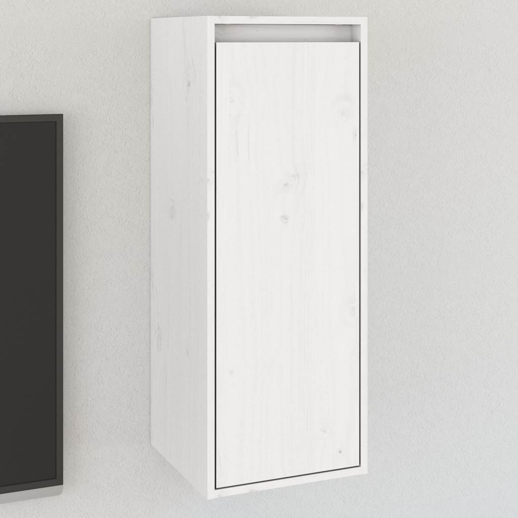 Vidaxl wandkast 30x30x80 cm massief grenenhout wit