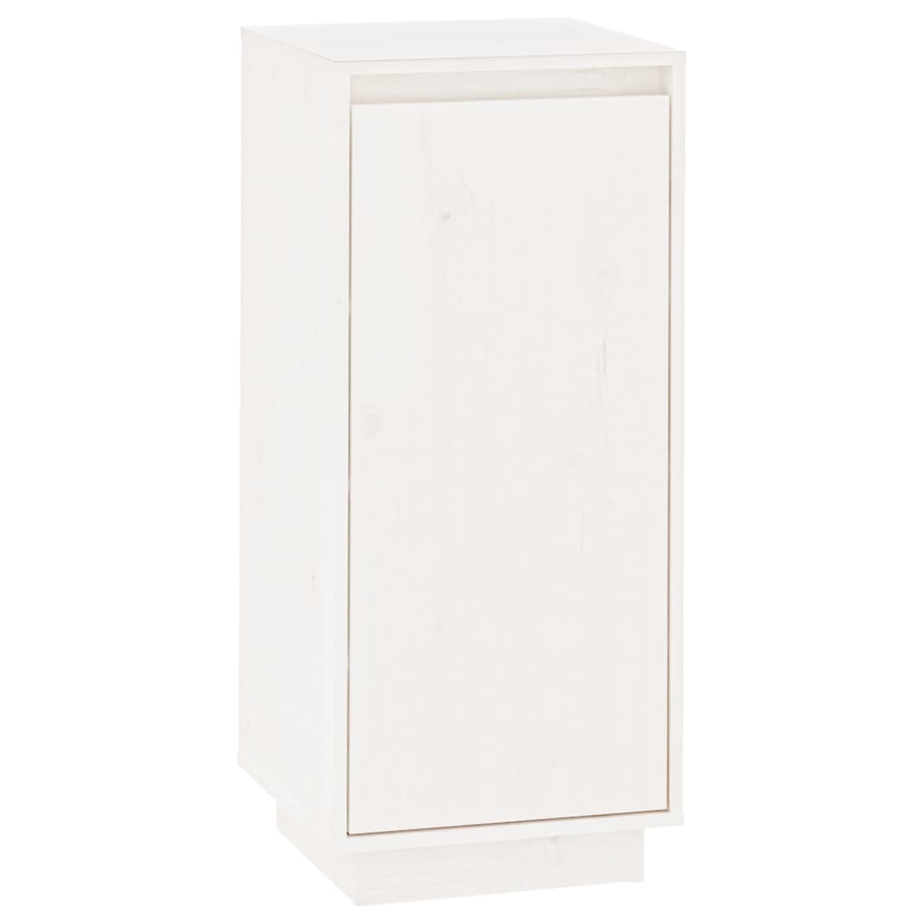 Vidaxl -Schuhschrank 35x35x80 cm Festkiefer weiß