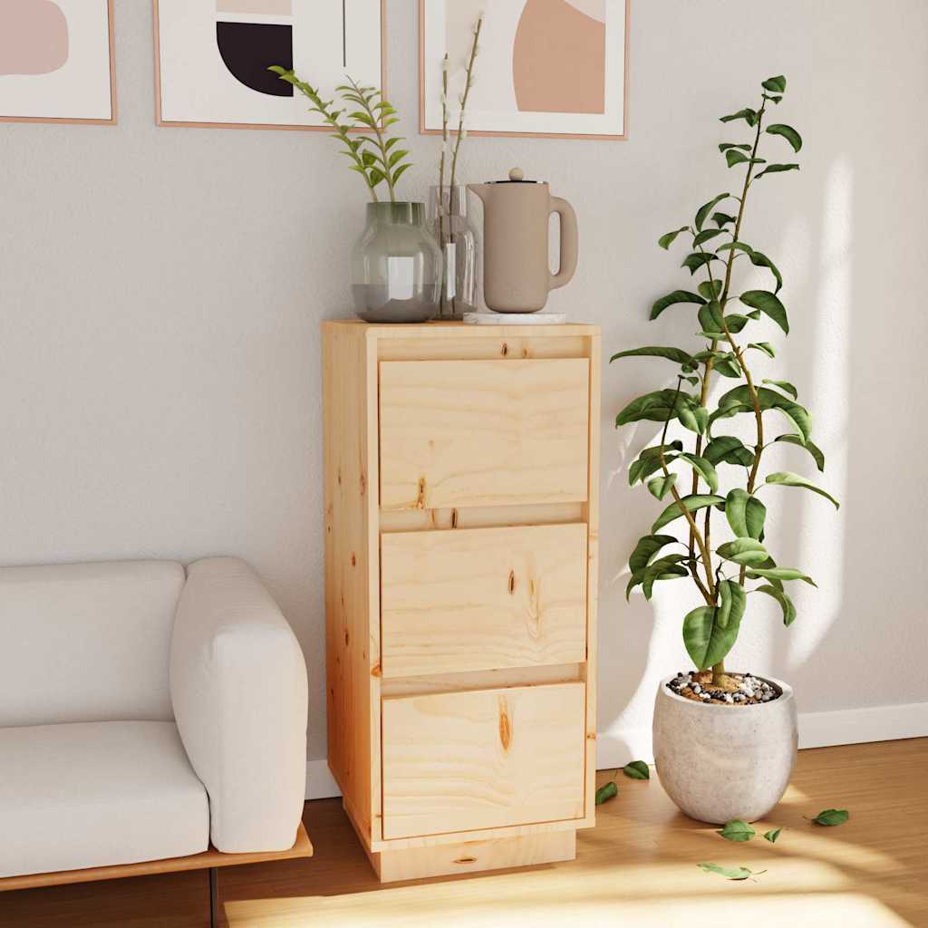 Vidaxl dressoir 32x34x75 cm massief grenenhout