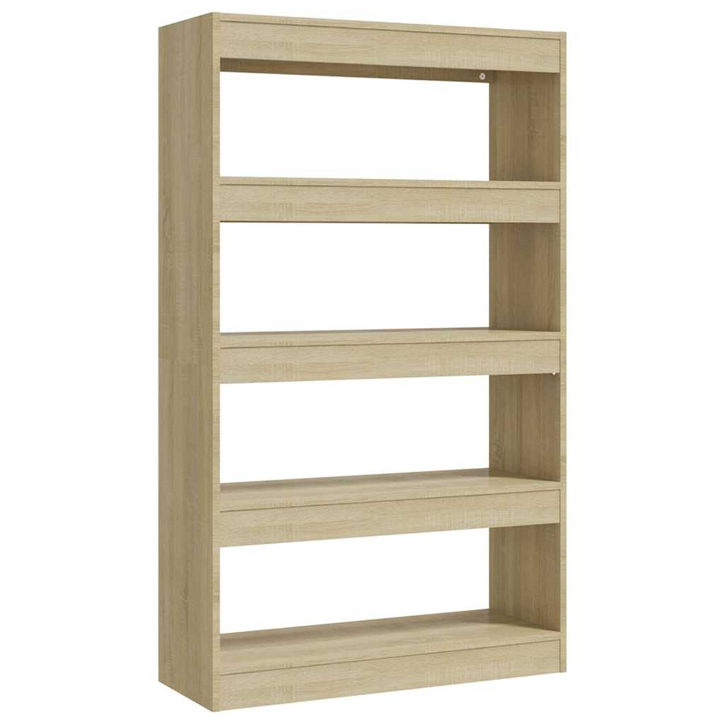 Vidaxl boekenkast kamerscherm 80x30x135 cm bewerkt hout sonoma eiken