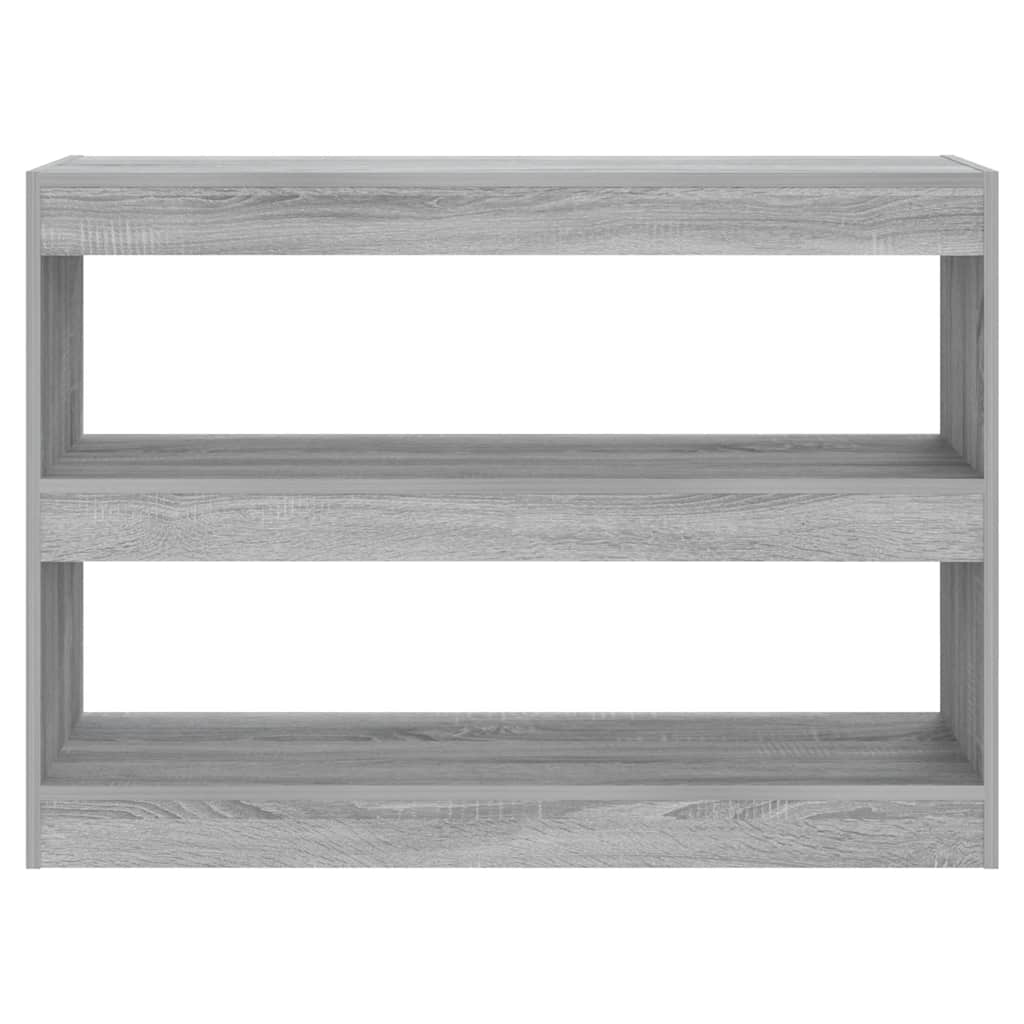 Vidaxl boekenkast kamerscherm 100x30x72 cm grijs sonoma eikenkleurig