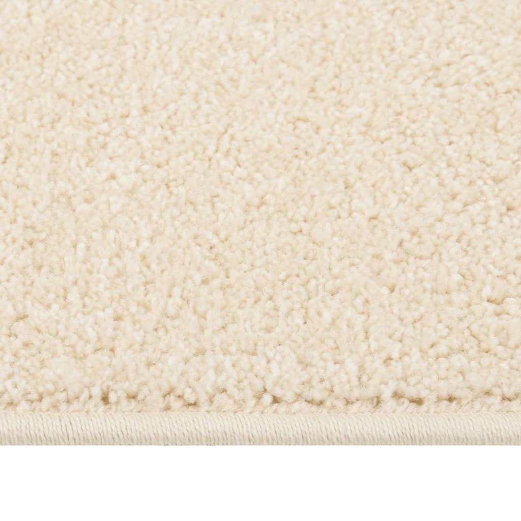 Vidaxl Teppich Kortpolig 240x340 cm creme -geläutet