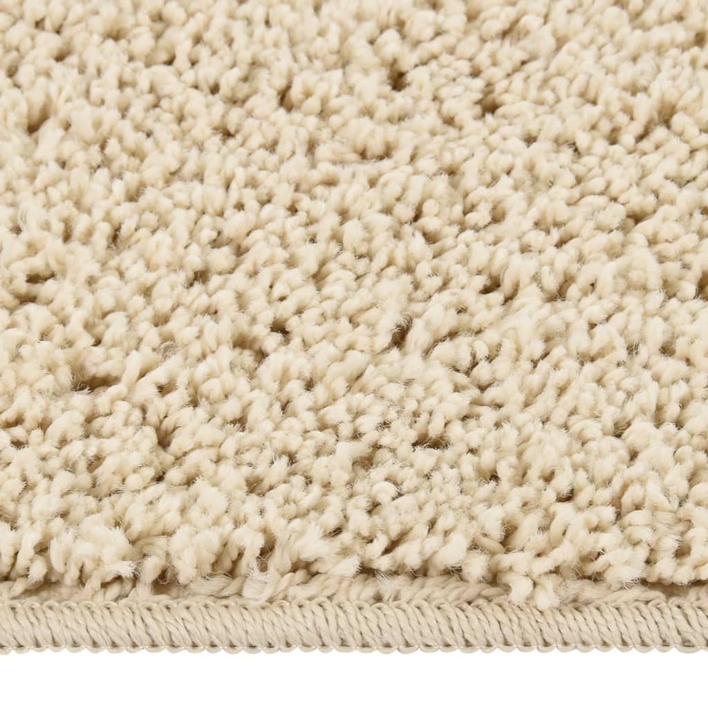 Vidaxl Teppich Shaggy Anti Slip 120x170 cm cremefarben