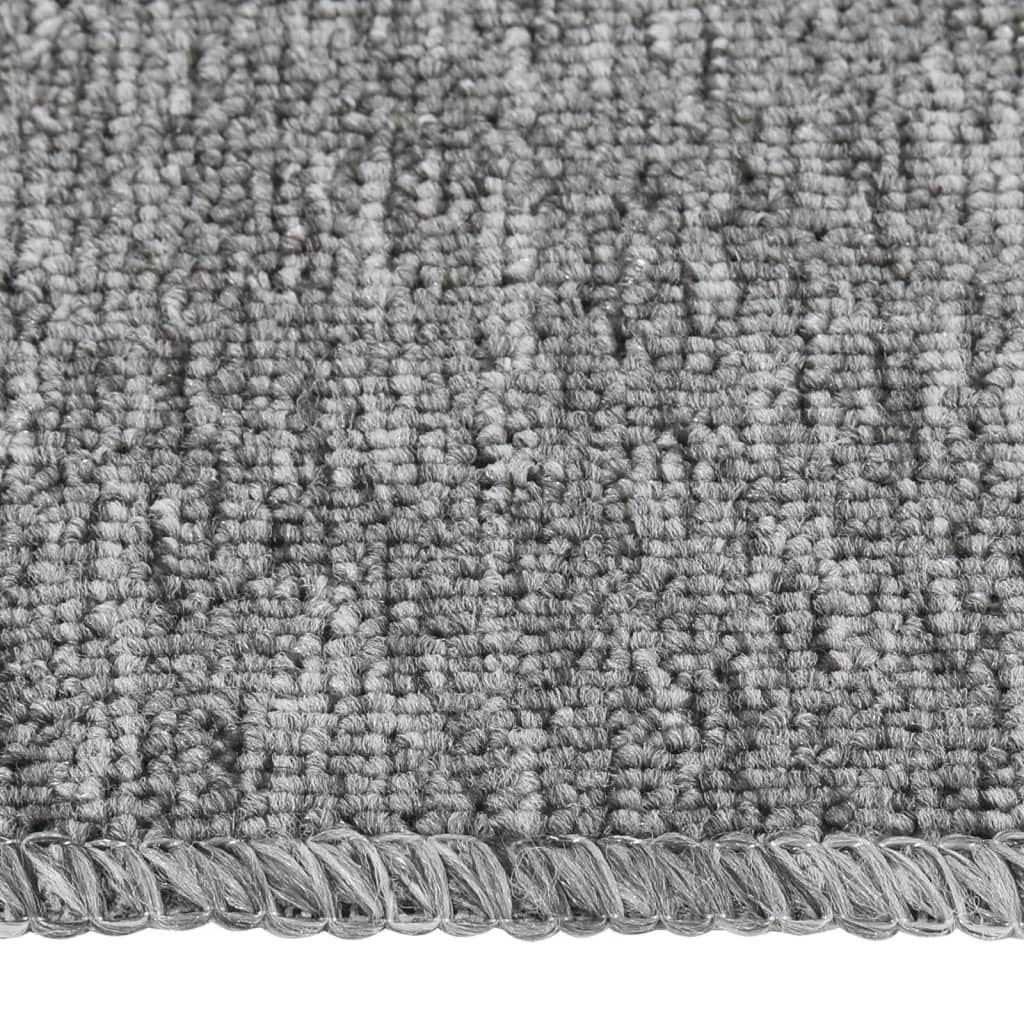 Vidaxl-Treppenmatten 15 St. Anti-Rutsch rechteckig 75 x 20 cm Grau