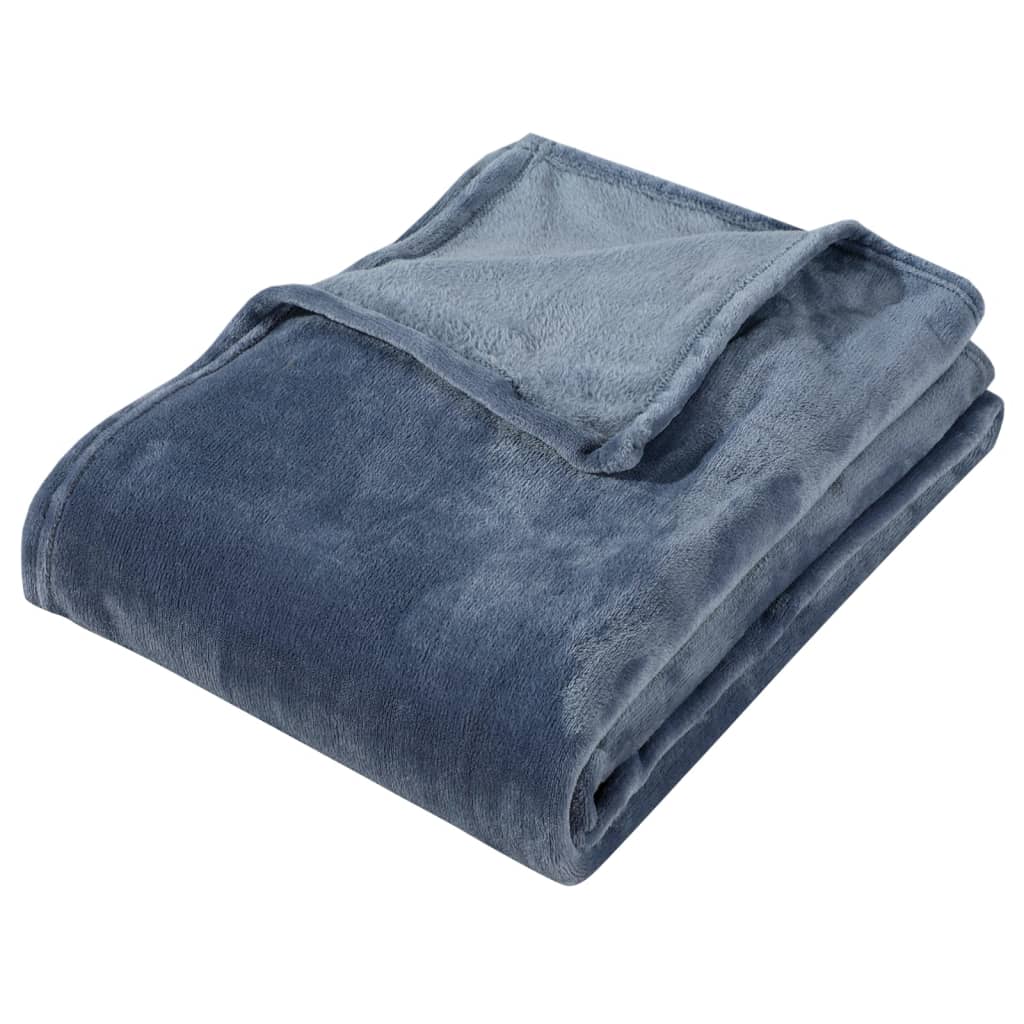 Vidaxl -Decke 130x170 cm Polyester Ultimate Grau