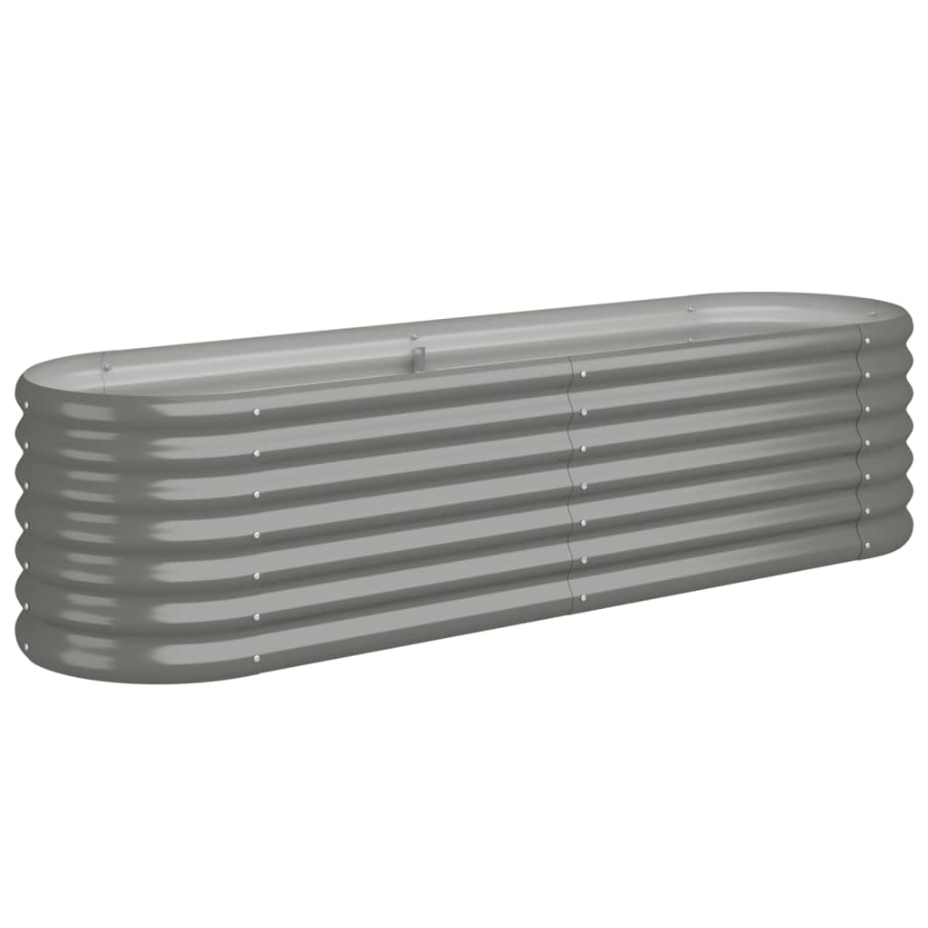VIDAXL -Planungsbox 152x40x36 cm verzinkter Stahl grau