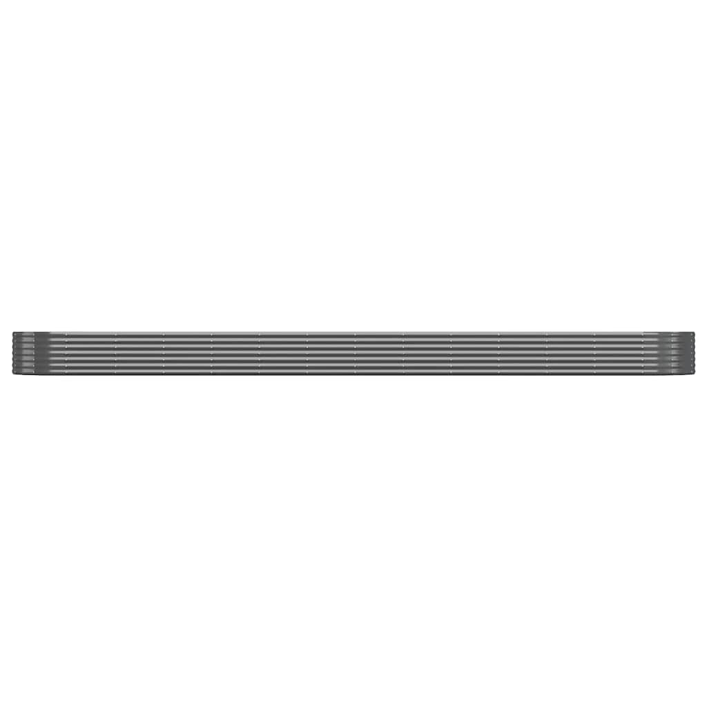 VIDAXL -Planungsbox 544x100x36 cm Pulver -beschichteter Stahl -Anthrazit -Verschärfen