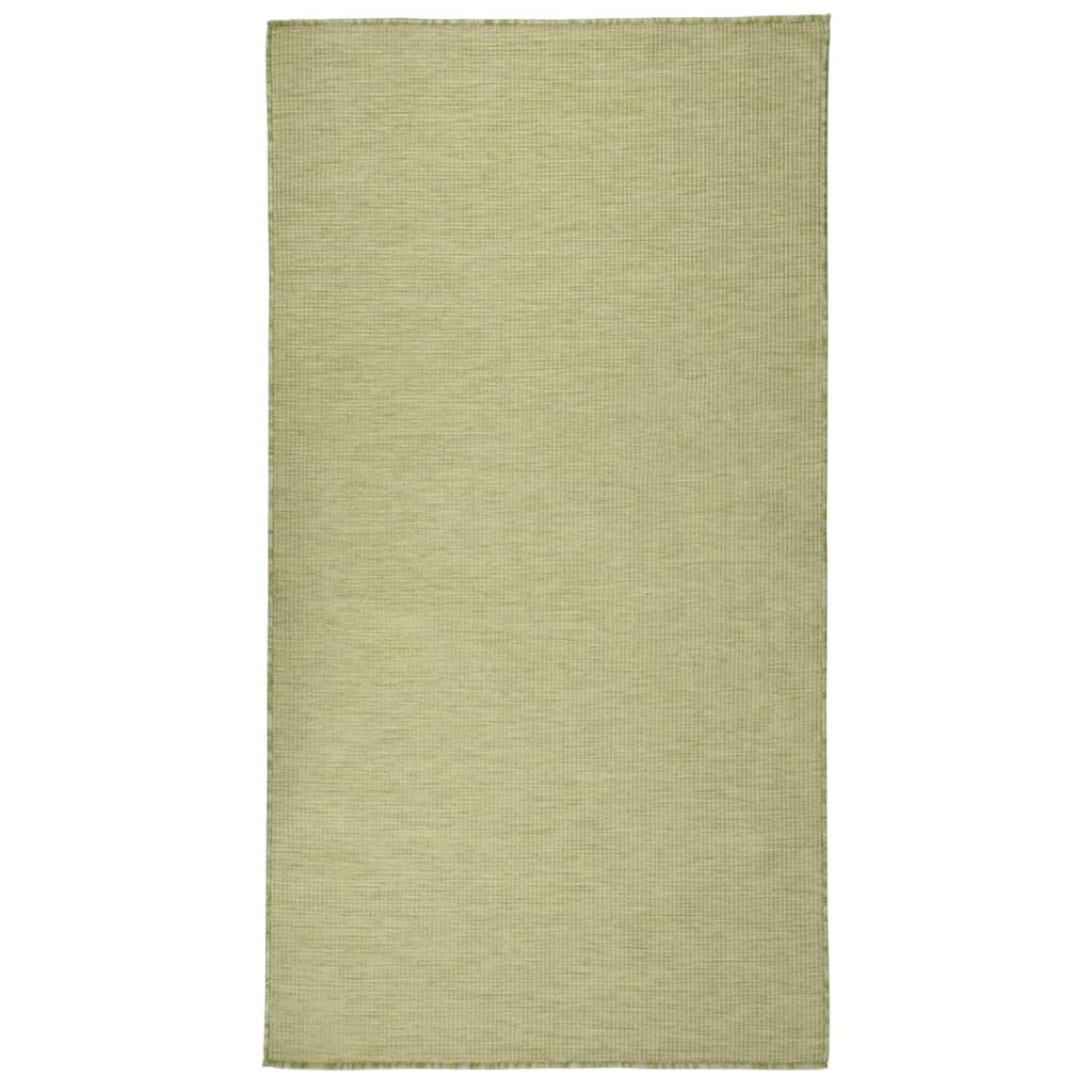 Vidaxl außerhalb des Teppichs flach gewebt 80x150 cm Grün