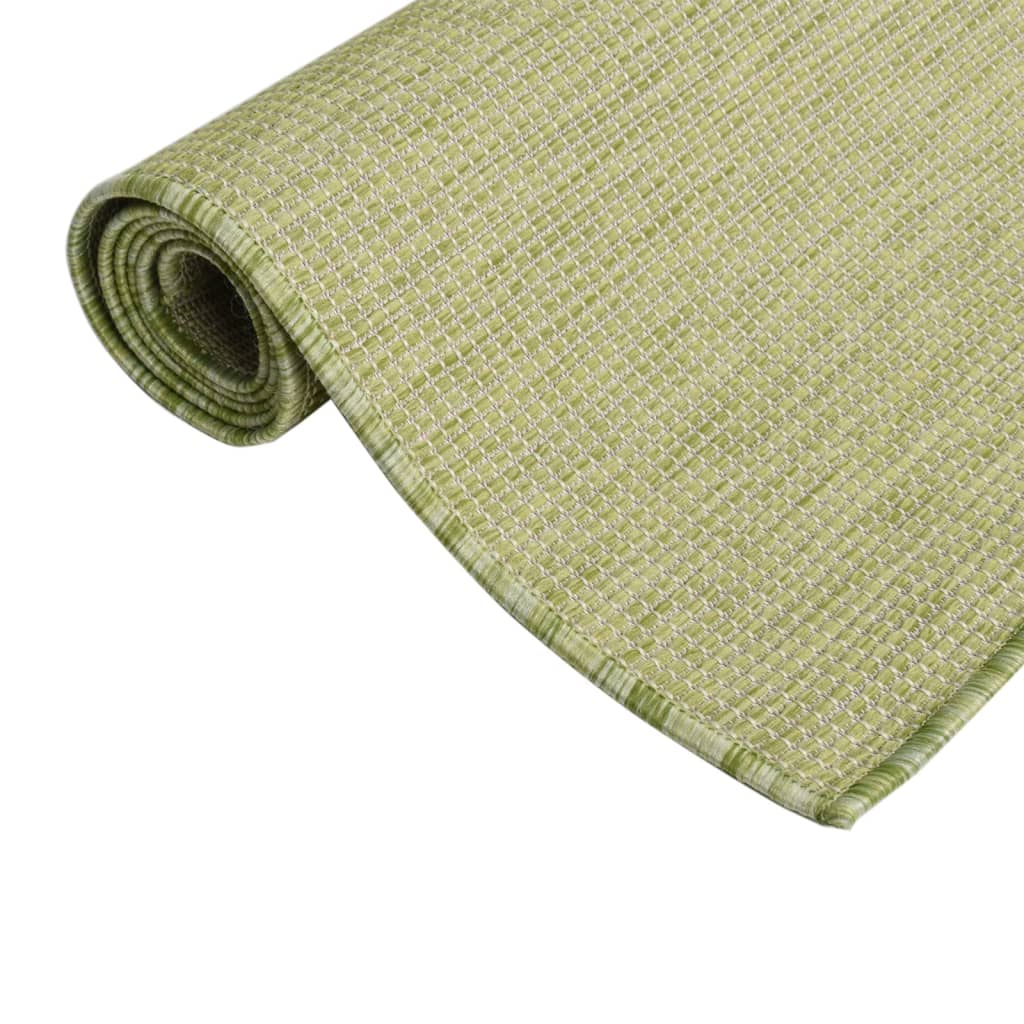 Vidaxl außerhalb des Teppichs flach -200x280 cm grün