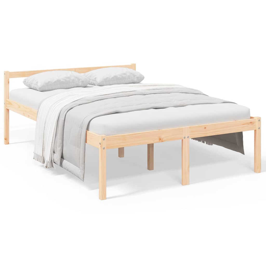 Vidaxl seniorenbed massief grenenhout 120x200 cm
