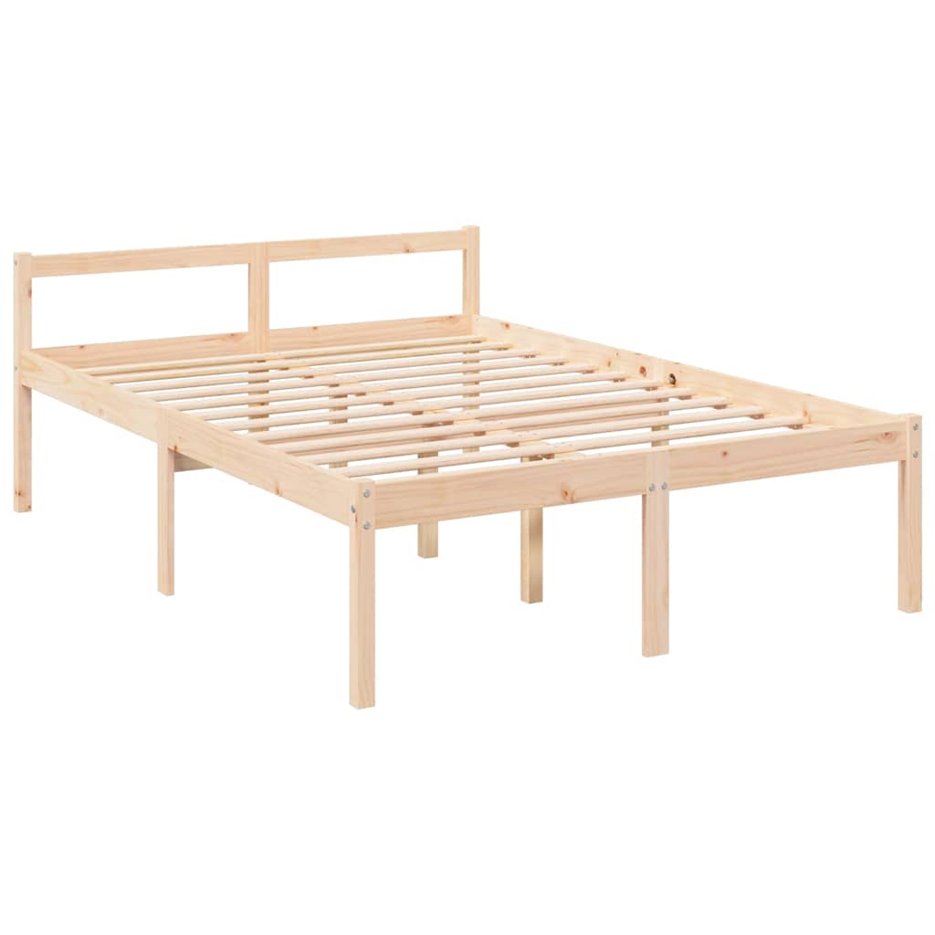 Vidaxl seniorenbed massief grenenhout 140x200 cm