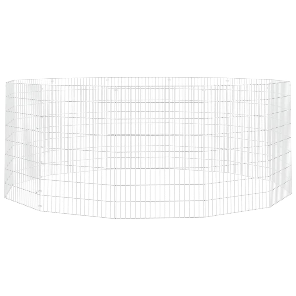 VIDAXL -Tierset 12 Panels 54x80 cm verzinktes Eisen