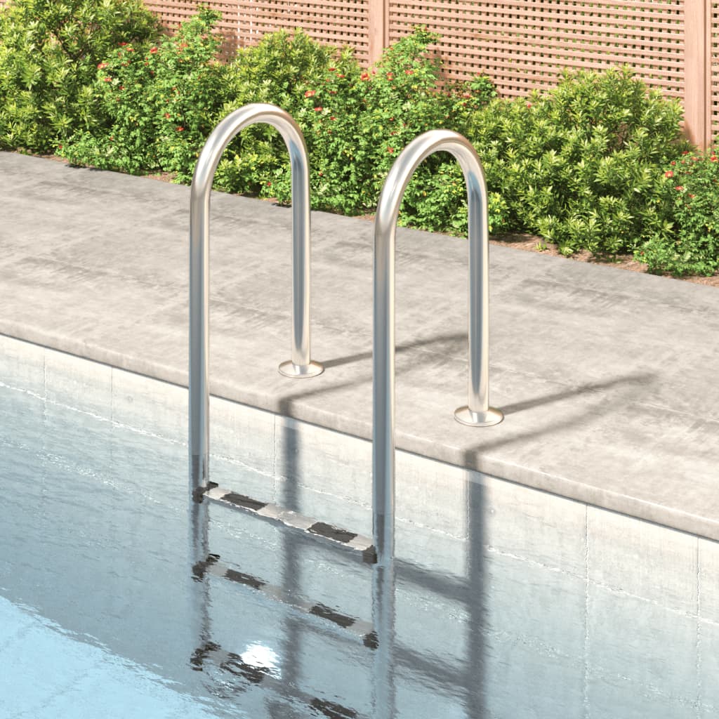 Vidaxl Swimmingpool Leiter 54x38x158 cm 304 Edelstahl