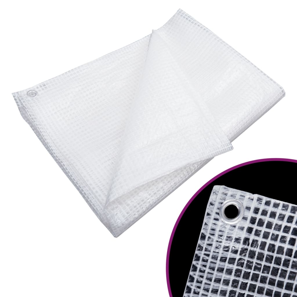 Vidaxl -Gerät Leno 140 g m² 8x8 m Weiß