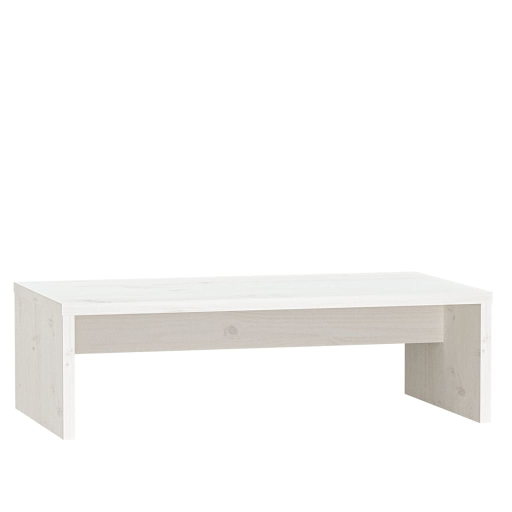 Vidaxl monitorstandaard 50x27x15 cm massief grenenhout wit
