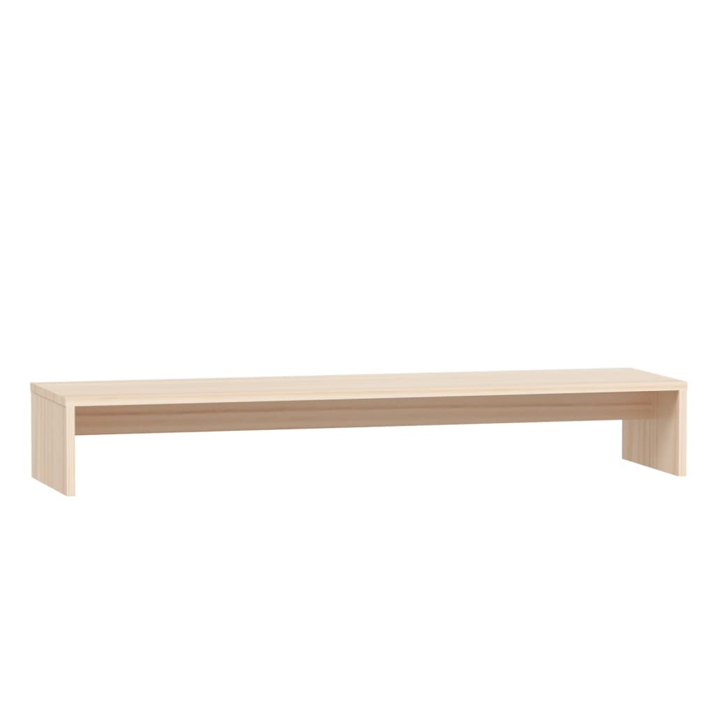 Vidaxl monitorstandaard 100x27x15 cm massief grenenhout