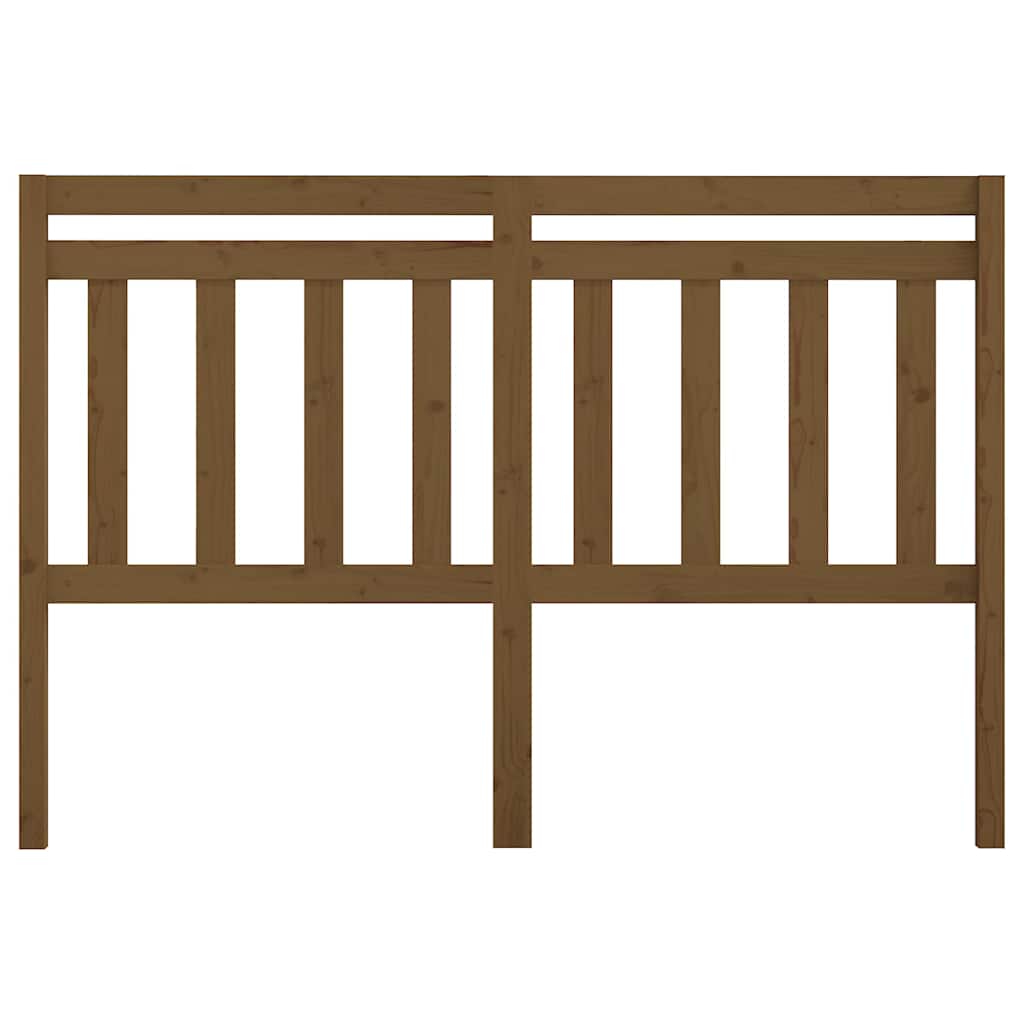 Vidaxl hoofdbord 146x4x100 cm massief grenenhout honingbruin
