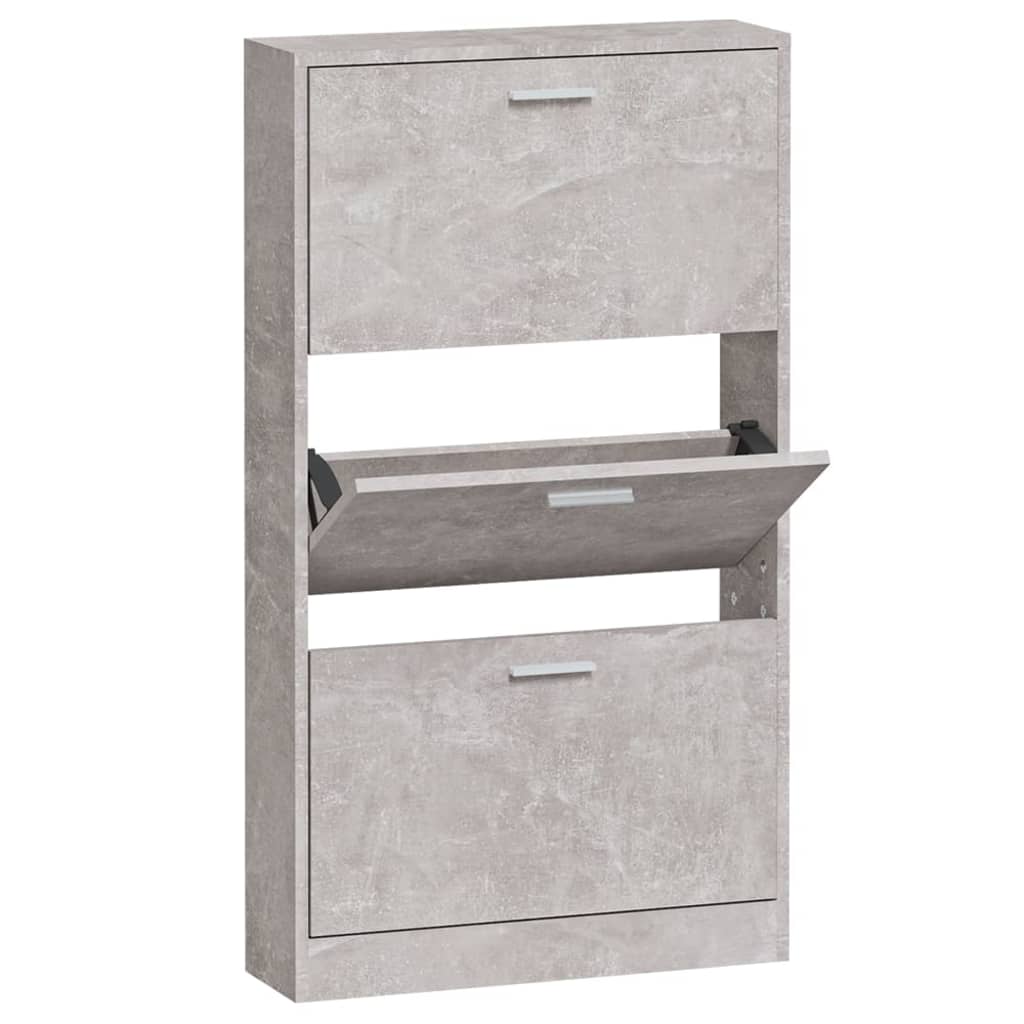 Vidaxl Schuhschrank 59x17x108 cm verarbeiteter Holzbetonpreis