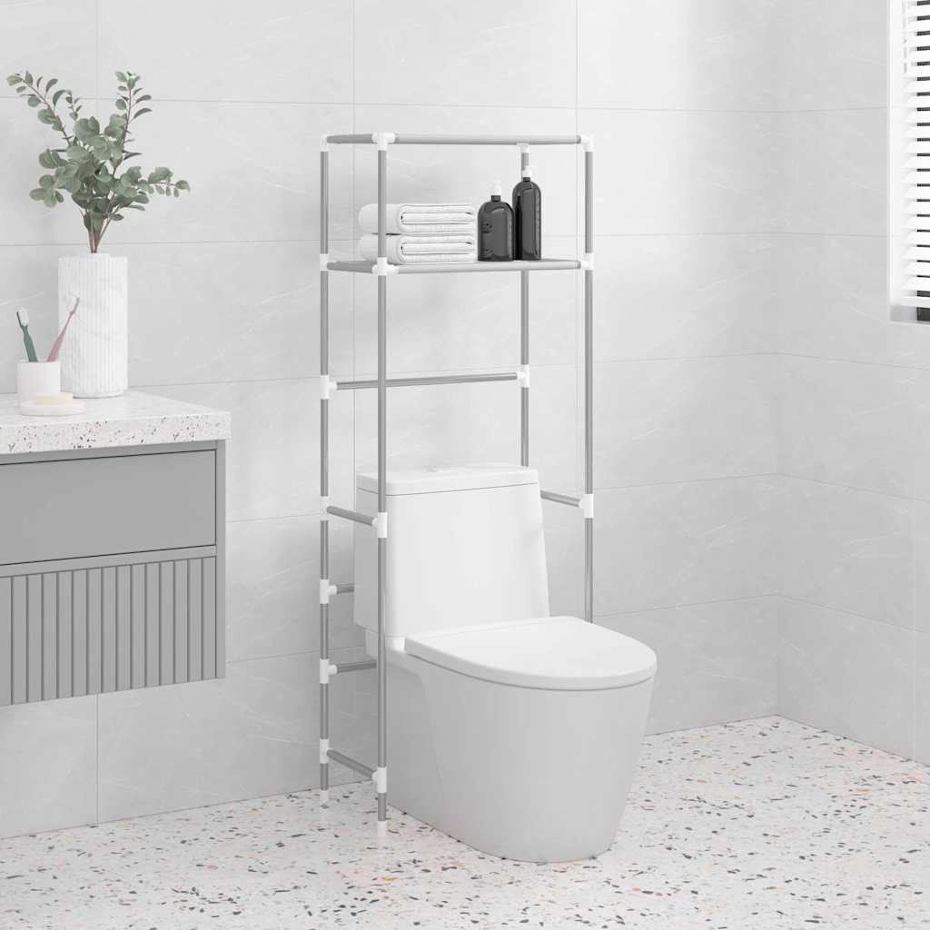 Vidaxl Toilett 2-Schicht 53,5x28x143 cm Eisengrau